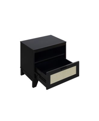 Sheridan 2-Piece 1-Drawer Cane Nightstand Set