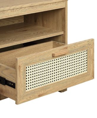 Sheridan 2-Piece 1-Drawer Cane Nightstand Set