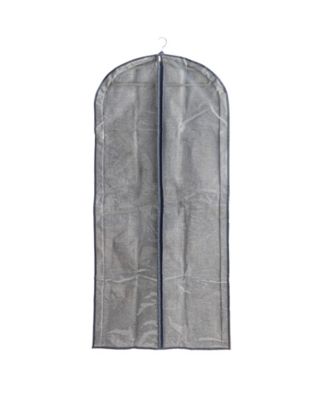 Hanging Zippered Garment Storage Bag with Clear Vision Front, Set of 2