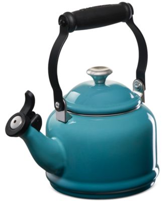 Enamel-on-Steel Demi Kettle & Stoneware Mug Set
