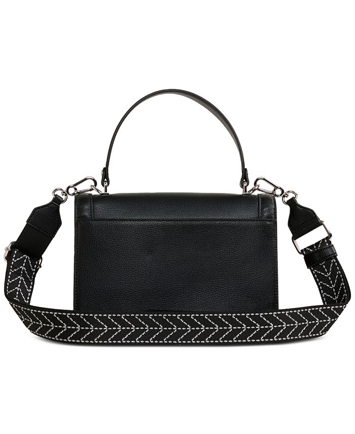 KARL LAGERFELD PARIS Simone Flap Leather Crossbody Macy's