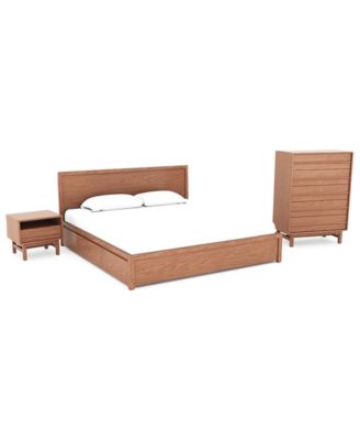 EQ3 - Bernia 3pc Bedroom Set (Queen Storage Bed + Chest + Nightstand)