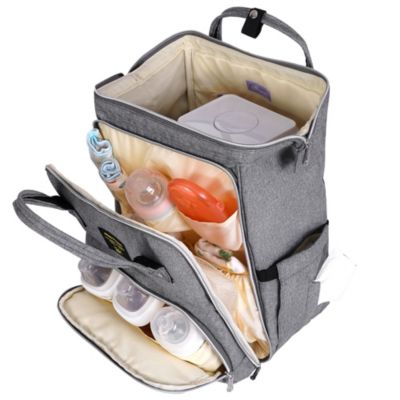 Wide Open Frame Diaper Bag Backpack