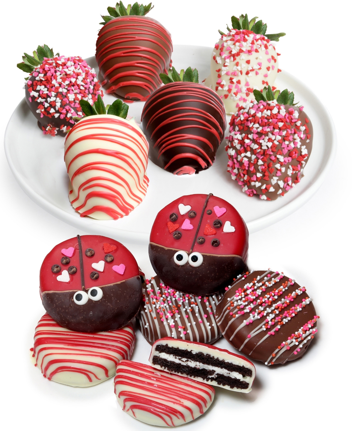 Chocolate Covered Company Love Bug Belgian Chocolate Covered Strawberries And Oreo Cookies In No Color