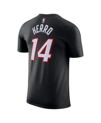 Men's Tyler Hero Black Miami Heat Icon 2022/23 Name and Number T-shirt