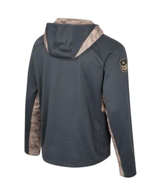 Men's Charcoal Alabama Crimson Tide OHT Military-Inspired Appreciation Camo Raglan Full-Zip Hoodie