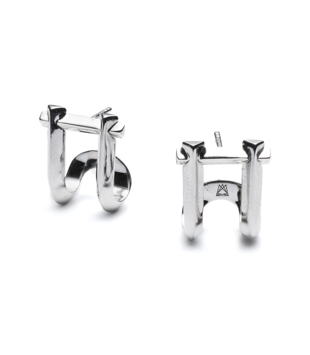 Marcy Studs Earrings - Silver