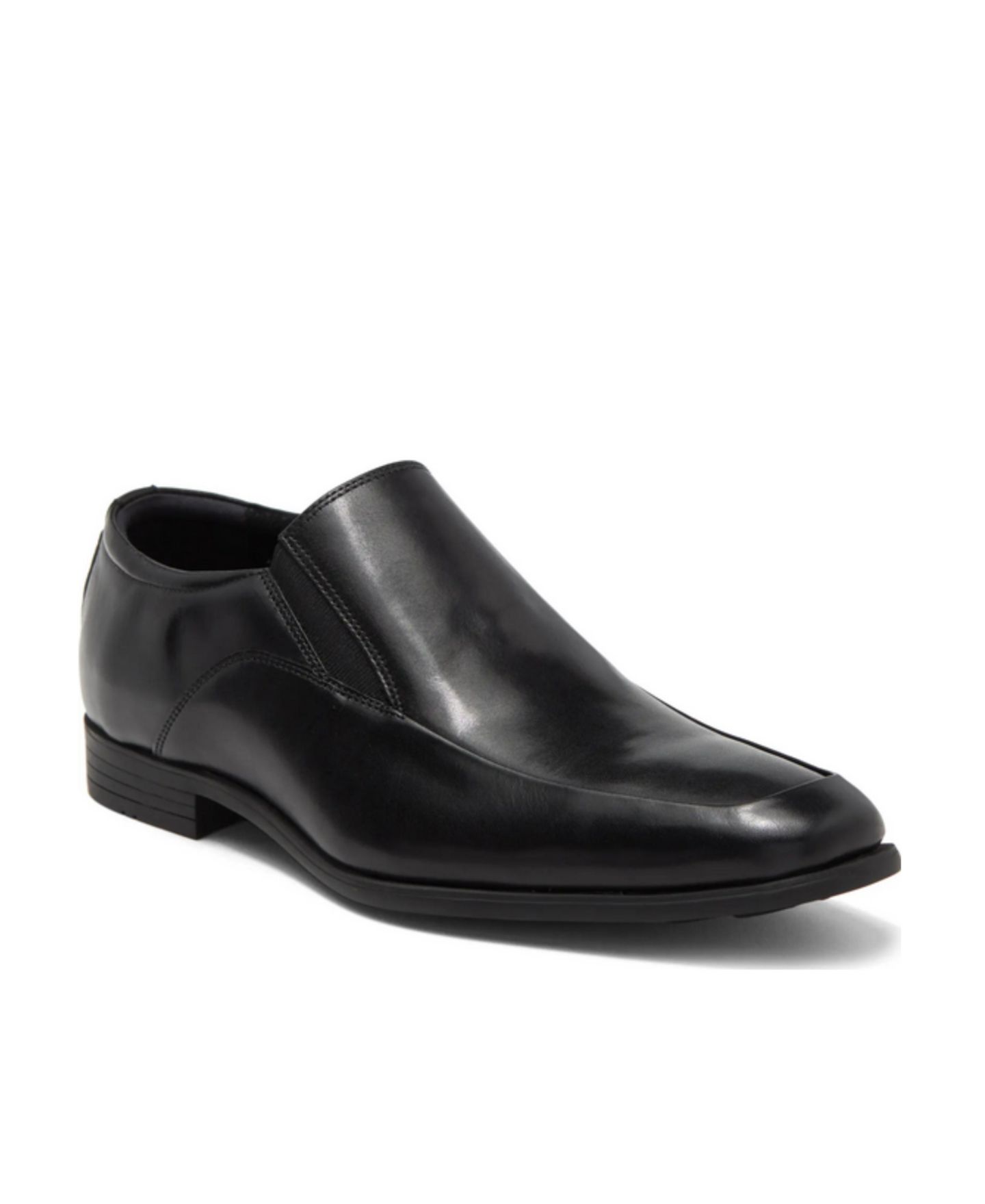 Мужские туфли RUSH Gordon Rush Jackson Dress Leather Double Gore Slip-On Venetian Loafer, цвет: Чёрный — фото 1