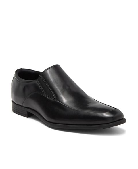 Мужские туфли RUSH Gordon Rush Jackson Dress Leather Double Gore Slip-On Venetian Loafer, цвет: Чёрный