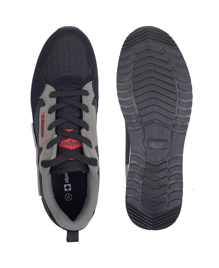 Alpine Swiss Mens Retro Sneakers Casual Low Top Lace Up Walking Tennis