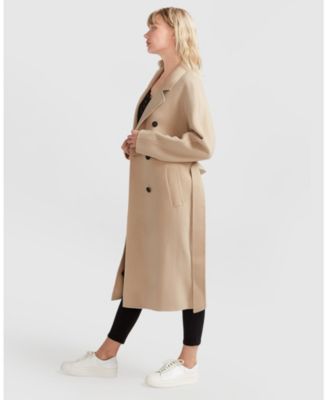Boss Girl Double Breasted Lined Wool Coat