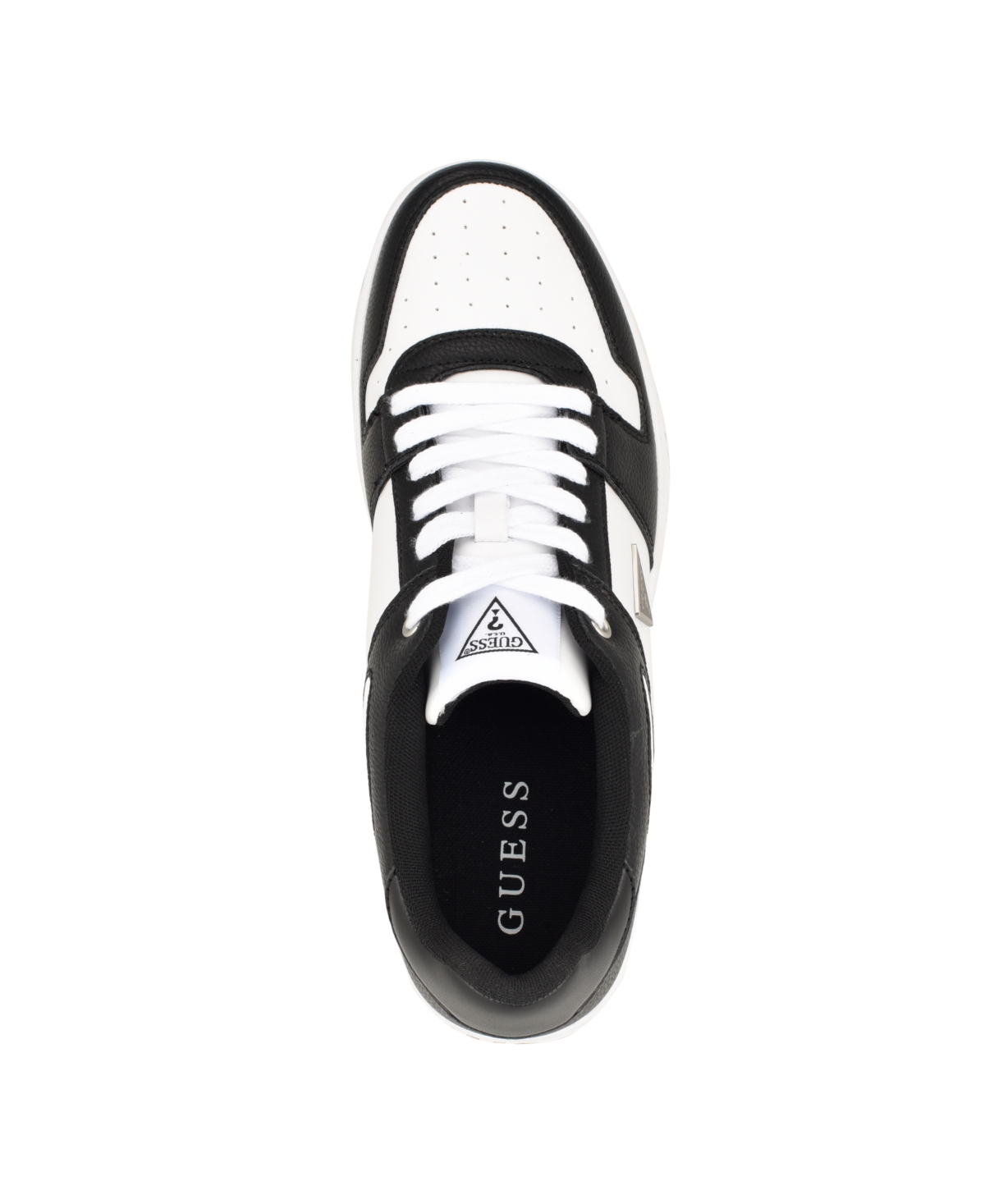 Guess Men's Tarky Low Top Lace Up Fashion Sneakers - White