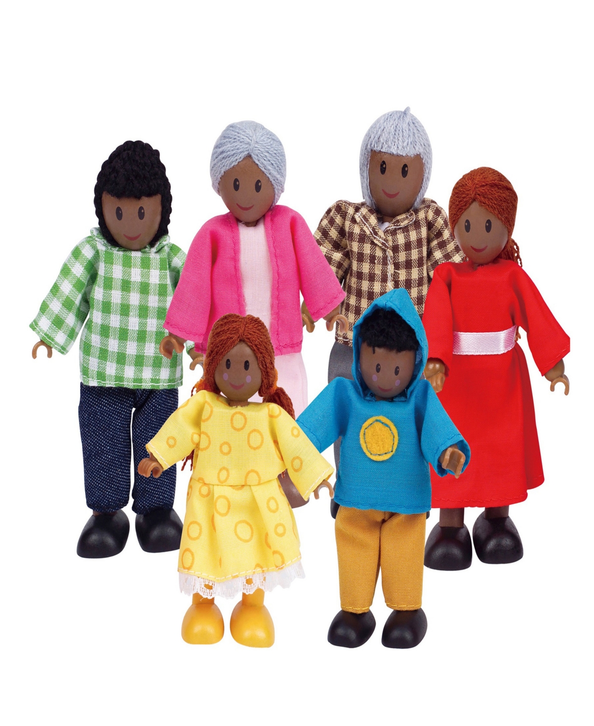 Hape Kids' Happy Family African American Dollhouse Set In Multi