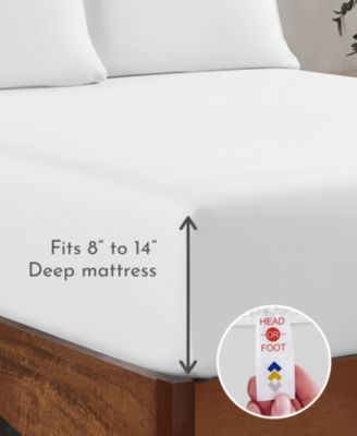 Deep Pocket King Fitted Sheet Only - Soft 100% Cotton Sateen