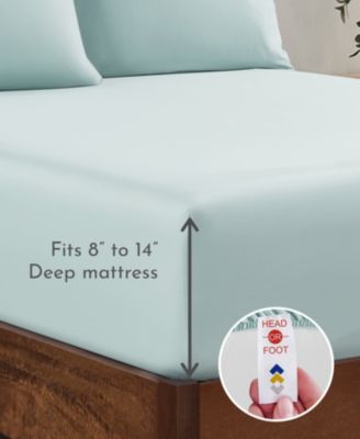 Deep Pocket King Fitted Sheet Only - Soft 100% Cotton Sateen