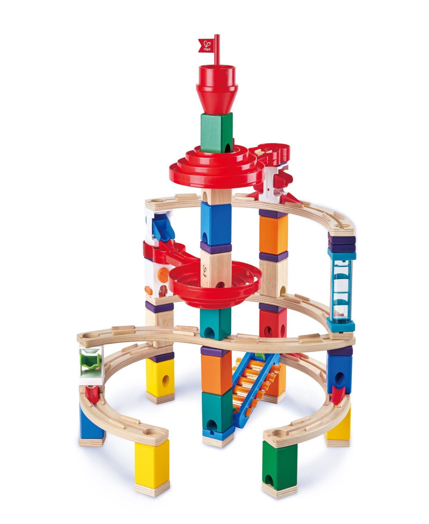 Детский конструктор Hape Super Spiral Quadrilla Marble Run Construction — фото 1