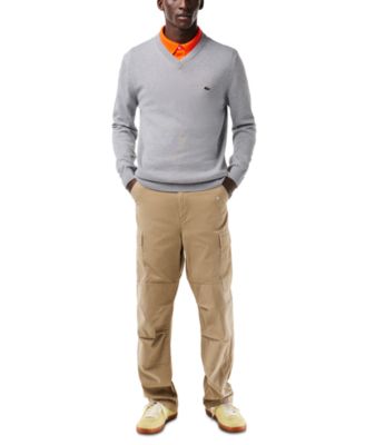 Men's Regular-Fit Solid V-Neck Sweater