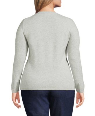 Women's Plus Size Cashmere Cardigan Sweater