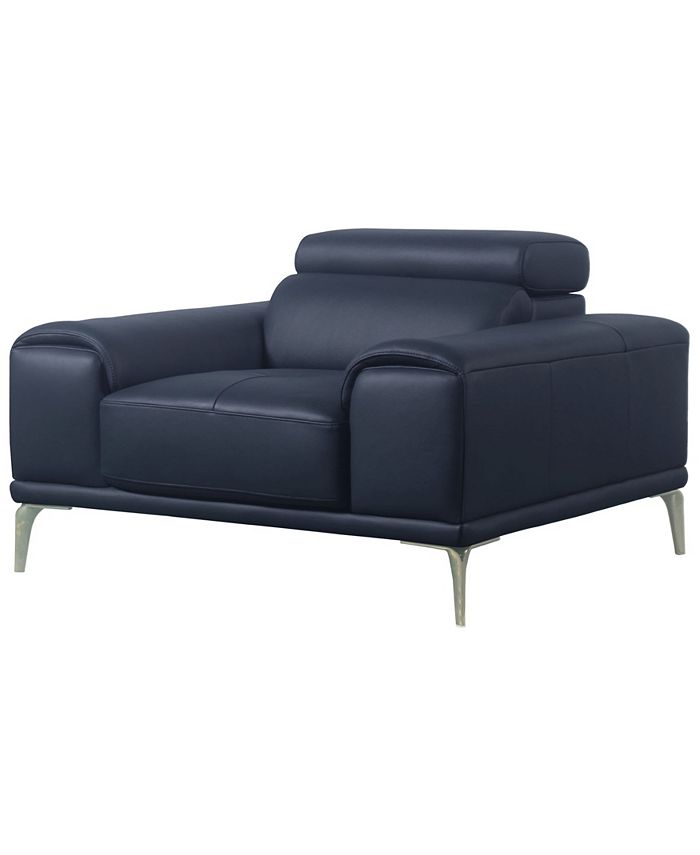 Abbyson Living Quinton 45" Leather Chair Macy's