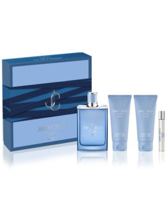 Jimmy Choo Men's 3-Pc. Man Blue Eau de Toilette Gift Set - Macy's