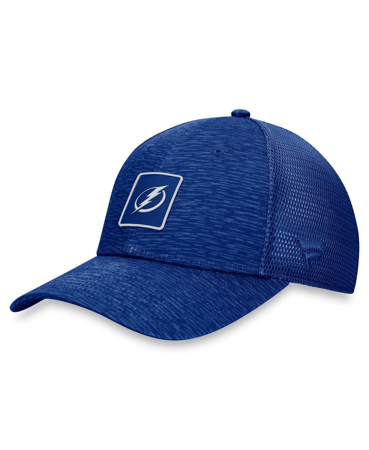 Men's and Women's Fanatics Blue Tampa Bay Lightning Authentic Pro Road Trucker Adjustable Hat - Blue