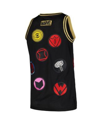 Men's Black The Avengers 60th Anniversary Basketball Jersey