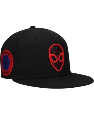 Marvel Men's Black Spiderman Logo Elements Fitted Hat Macy's