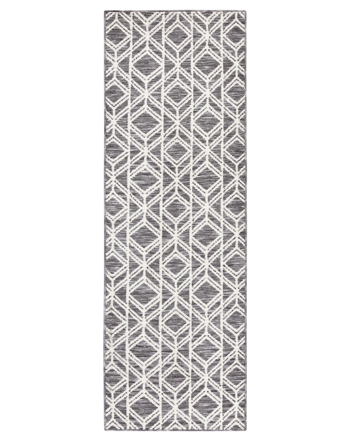 Town & Country Living Everyday Walker Everwash Kitchen Mat E002 2' X 6' Runner Area Rug In Slate