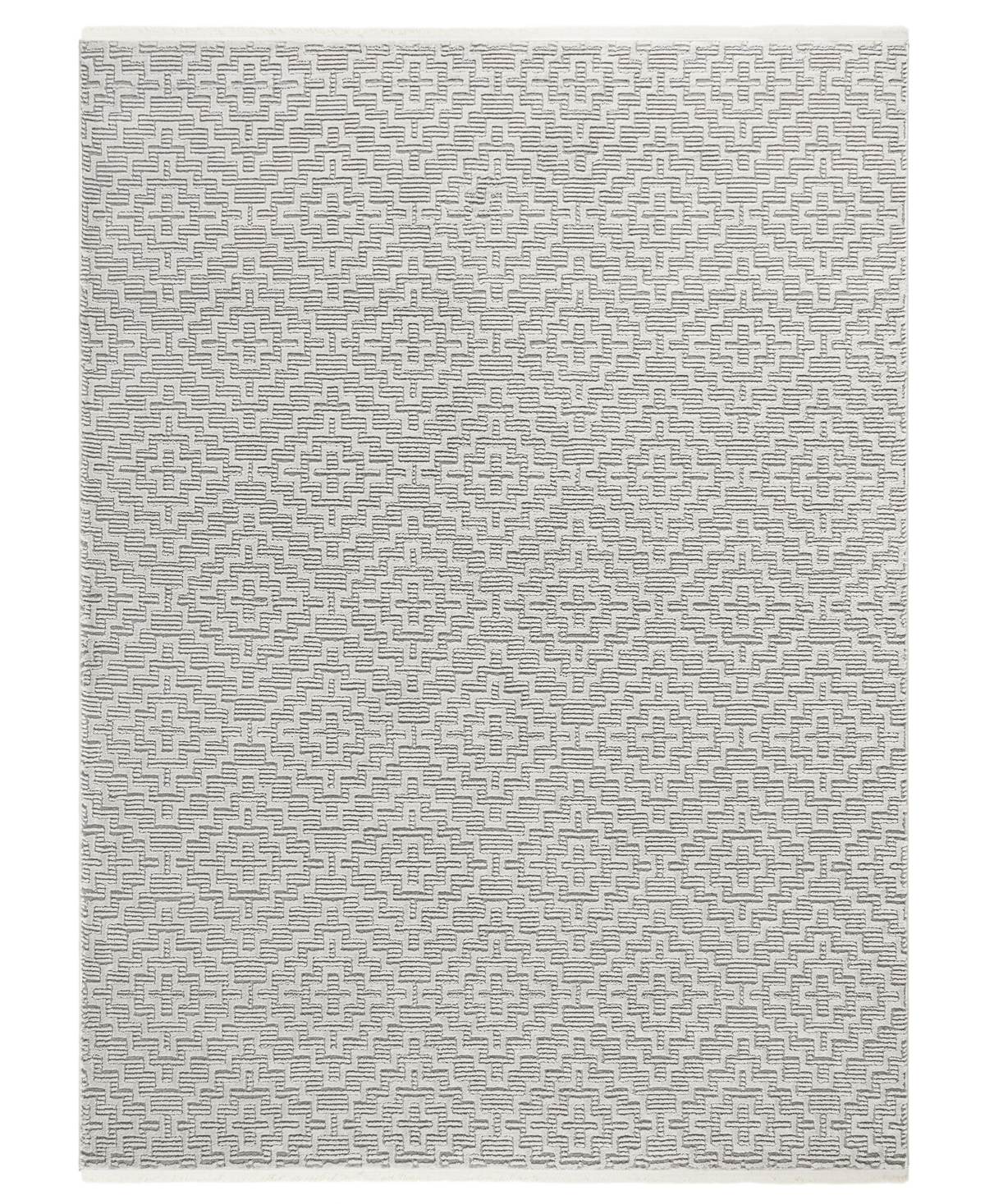 Town & Country Living Luxe Tretta High-low 37410 5'2" X 7'2" Area Rug In Gray