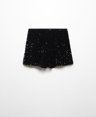 MANGO Women's Sequin Shorts