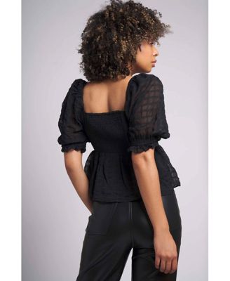 Dani Sweetheart neck ruffled Top