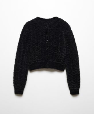Women's Faux Fur Knit Cardigan