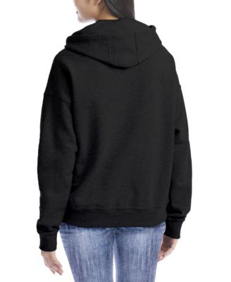 Women's Fleece-Lined Loose-Fit Full-Zip Sweater Hoodie