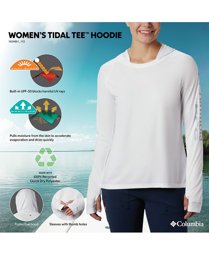 Columbia Kadın PFG Tidal Tee ™ Çeyrek Fermuarlı Uzun Kollu Tişört