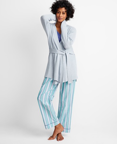 Sykooria Women's Pajamas Sets 2 Pieces Striped Short Sleeve Top