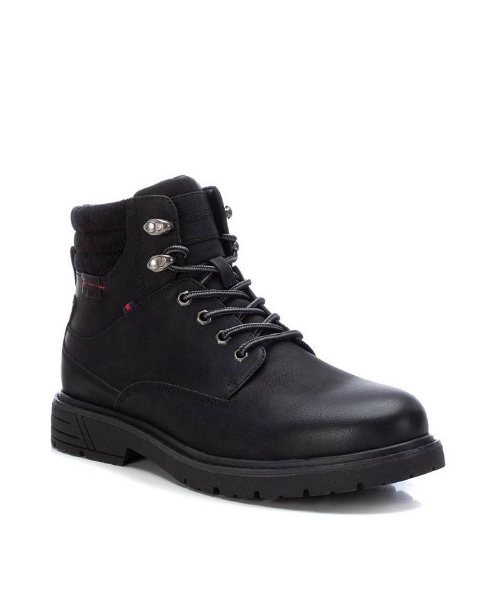 xti black ankle boots