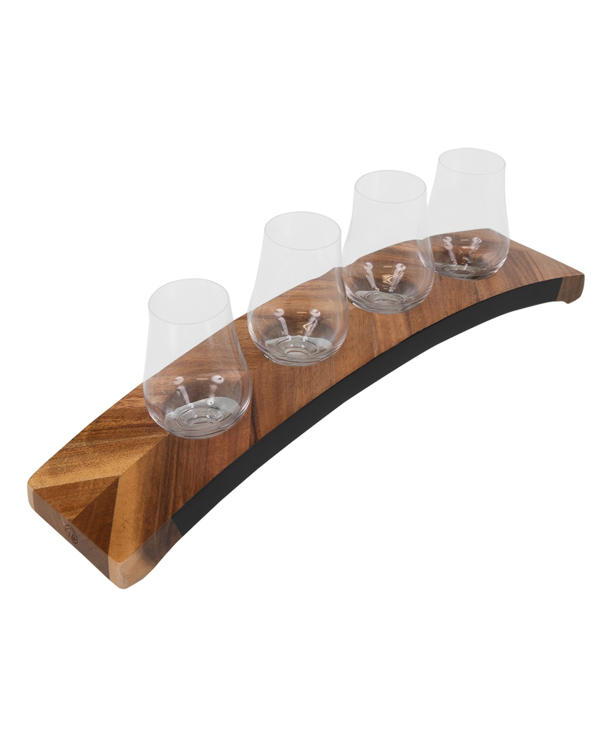 Legacy Lowlands Whiskey Flight Tasting 6 Piece Set In Acacia Wood
