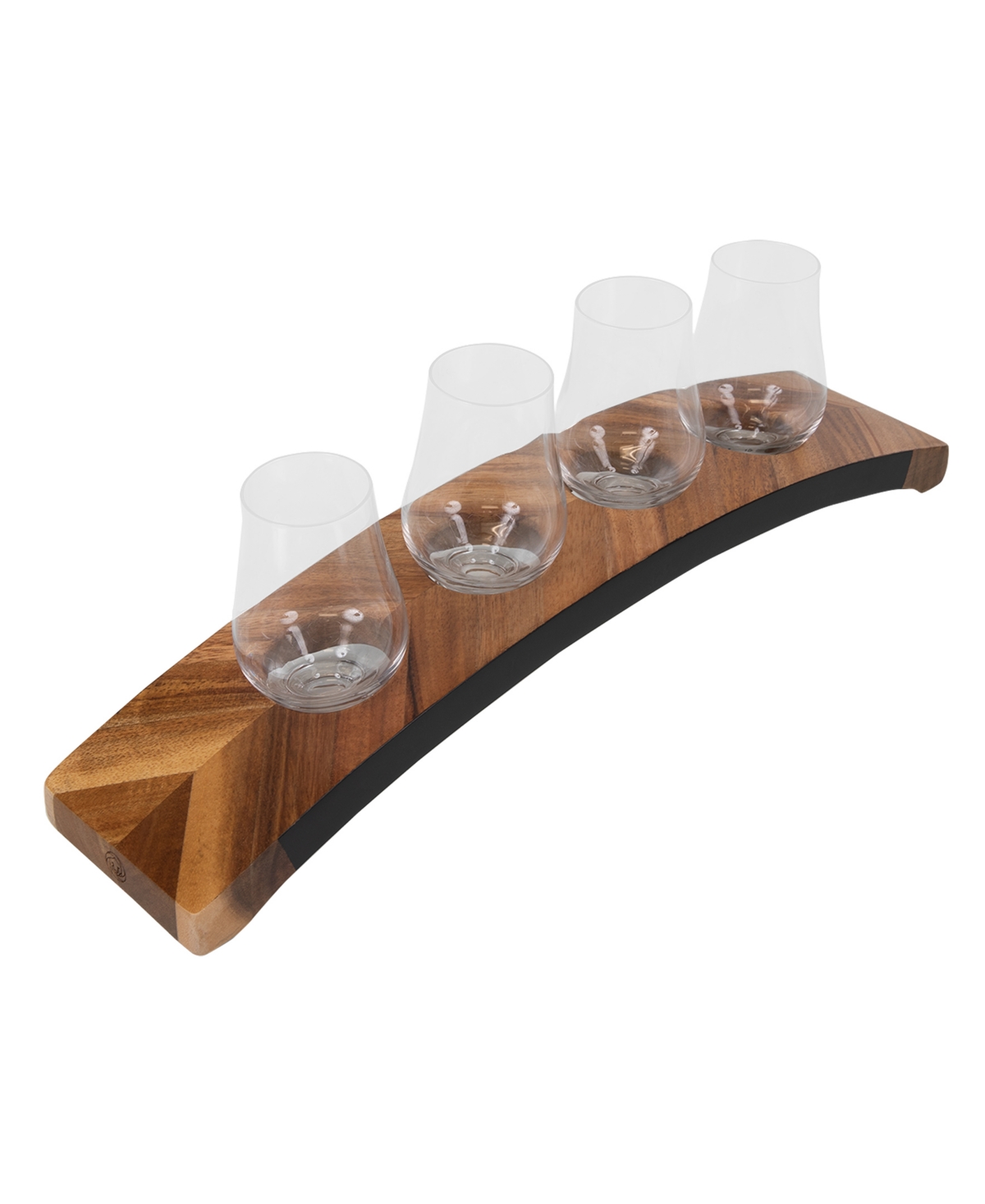 Shop Legacy Lowlands Whiskey Flight Tasting 6 Piece Set In Acacia Wood