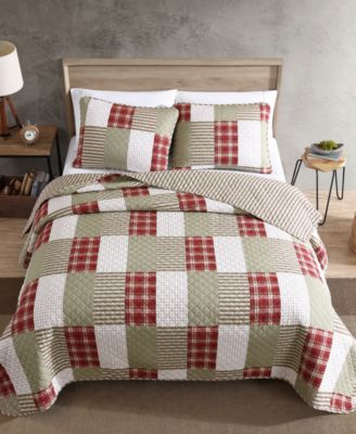Camano Island Plaid 3-Pc. Quilt Set, King