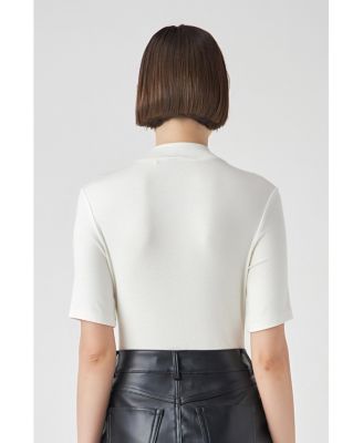 Women's Soft Mock Neck Bodysuit