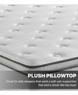 Beautyrest BR800 13.5" Plush Pillow Top Mattress Set- Queen Split