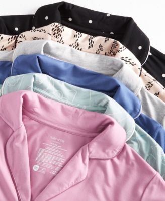 Regular Plus Size Notched Collar Pajamas Sets Created For Macys