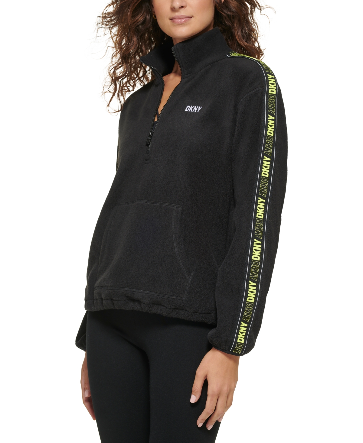 Shop Dkny Sport Women's Fleece Pullover Jacket In Wild Aster