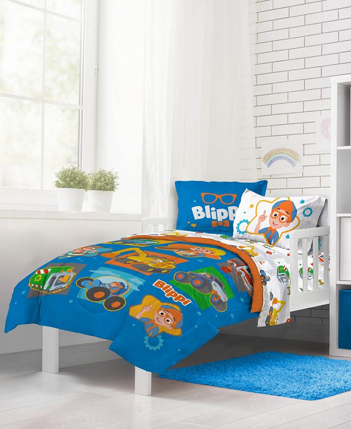 Blippi Moonbug How Does This Work 7 Piece Comforter Set, Full Macy's