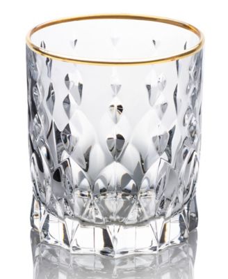 Marilyn Gold-Tone Double Old Fashion (DOF) Tumblers, Set of 4
