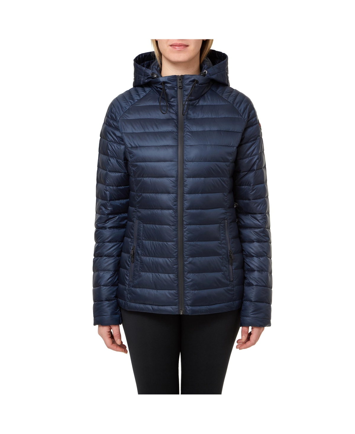 Women's Aurora Quilted Thinsulate Jacket with Hood - Navy