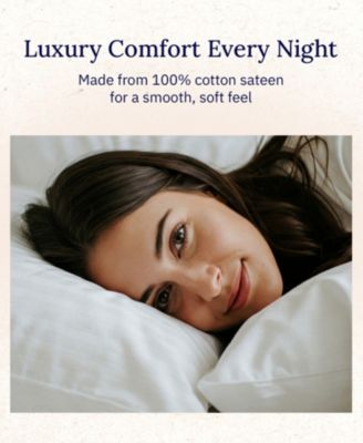 Soft Hotel Quality 600 Thread Count, 100% Cotton, set of 2 Pillowcases, Crisp & Cool, Fits King Pillows