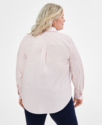 Style & Co Plus Size Perfect Shirt, Created for Macy's - Macy's