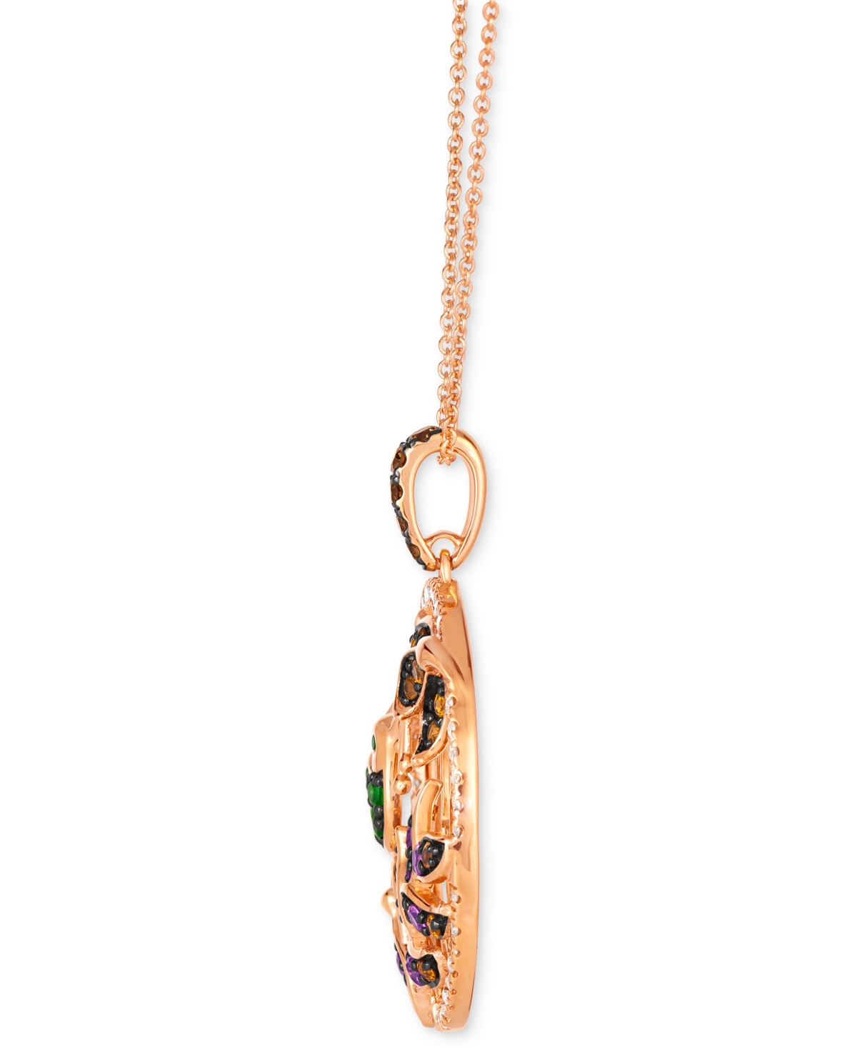 Le Vian Multi-gemstone (1/2 Ct. T.w.) & Diamond (1/2 Ct. T.w.) Hummingbird Adjustable 20" Pendant Necklace I In No Color