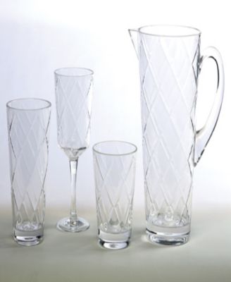 Clear Diamond Acrylic 8-Pc. All-Purpose Goblet Set
